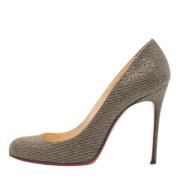 Pre-owned Metallisk stoff Christian Louboutin haeler