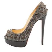 Pre-owned Metallisk skinn Christian Louboutin haeler