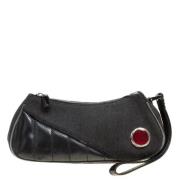 Pre-owned Svart Denim Dior Clutch