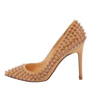 Pre-owned Beige skinn Christian Louboutin haeler