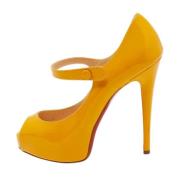 Pre-owned Oransje skinn Christian Louboutin haeler