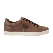 Brun Semsket Skinn Sneakers