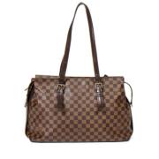 Pre-owned Brunt stoff Louis Vuitton Chelsea