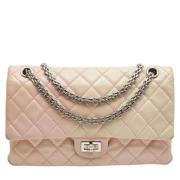 Pre-owned Rosa skinn Chanel klaff veske