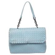 Pre-owned Bla skinn Bottega Veneta veske