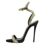 Pre-owned Metallisk stoff Giuseppe Zanotti sandaler