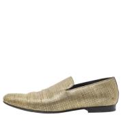 Pre-owned Gull Leather Jimmy Choo Flats