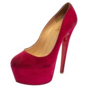 Pre-owned Rosa semsket skinn Christian Louboutin haeler