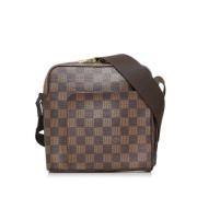 Pre-owned Brunt skinn Louis Vuitton Olav