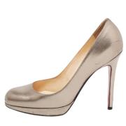 Pre-owned Metallisk skinn Christian Louboutin haeler