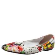 Pre-owned Hvitt stoff Dolce & Gabbana Flats