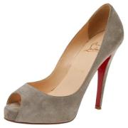 Pre-owned Gra semsket skinn Christian Louboutin haeler