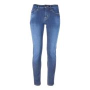 Mønstret Foulard Detalj Slim Jeans