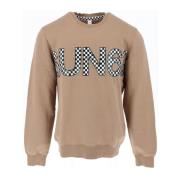 Beige Print Sweatshirt for Menn