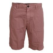 Rosa Chino Shorts i Bomull for Menn