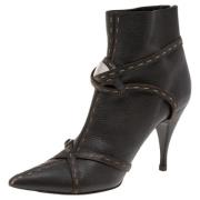 Pre-owned Brune Fendi Boots i skinn