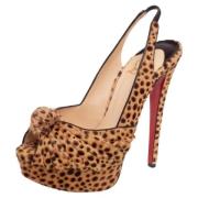 Pre-owned Brunt stoff Christian Louboutin haeler