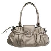 Pre-owned Beige Laer Salvatore Ferragamo Tote