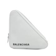 Pre-owned Hvit skinn Balenciaga clutch