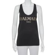 Pre-owned Svart bomull Balmain Top