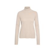 Beige Turtleneck Sweater