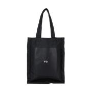 Svart polyester Y-3 veske