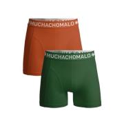 Grønn/Oransje Solid Boxer 2Pk 611 Undertøy