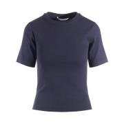 Navy Rib Tee - Pippa