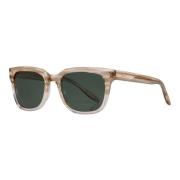 Chisa Sunglasses in Crystal Brown/Green