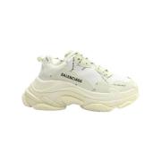 Pre-owned Hvit plast Balenciaga joggesko