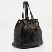 Pre-owned Brunt skinn Yves Saint Laurent skulderveske