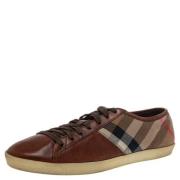 Pre-owned Brunt lerret Burberry joggesko