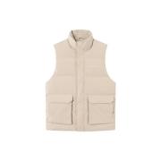 Beige Maddox Puffer Vest - Stilig og Funksjonell