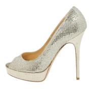 Pre-owned Metallisk stoff Jimmy Choo haeler