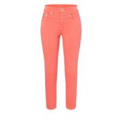 Papaya Orange Slim Chic Bukse