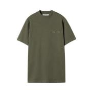 Bomull Mock-Neck T-Skjorte