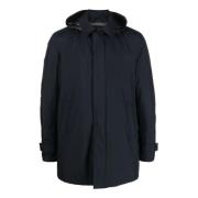 Midnight Blue Gortex Hettejakke for Menn