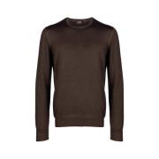 Brun Crewneck Ullgenser