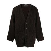 Svart Albion Ull Cardigan