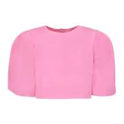 Stilig rosa bluse for kvinner