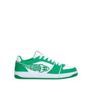 Skinn Sneakers med Stjerne Patch Logo