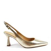 Platin Laminert Slingback