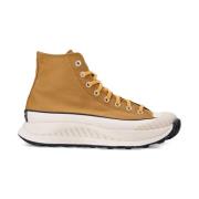 Burnt Honey Hi-Top Sneakers