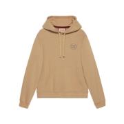 Beige Bomullshettegenser med Interlocking G Logo