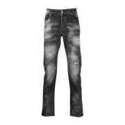 Vintage Svart Skinny Fit Jeans