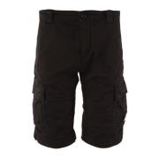 Cargo Bermuda Shorts i Svart