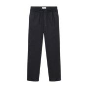 Dark Navy Les Deux Patrick Linen Pants Bukse