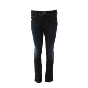 Herre Blå Tapered Stretch Jeans