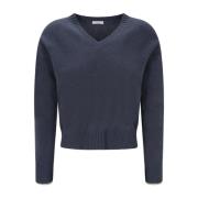 Luksus Cashmere V-Hals Genser