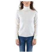 Cashmere Turtleneck Genser i Hvit